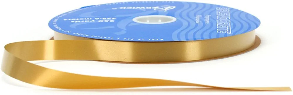 Berwick P7 59 Splendorette Craft Ribbon, 3/4-Inch Wide by 250-Yard Spool, Holiday Gold | Amazon (US)