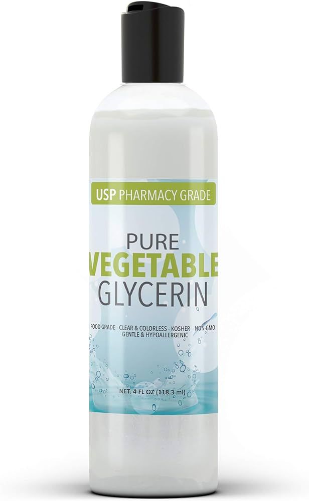 PURE ORIGINAL INGREDIENTS Vegetable Glycerin (4 fl oz) Food Grade, Vegan, Hypoallergenic, Odorles... | Amazon (US)