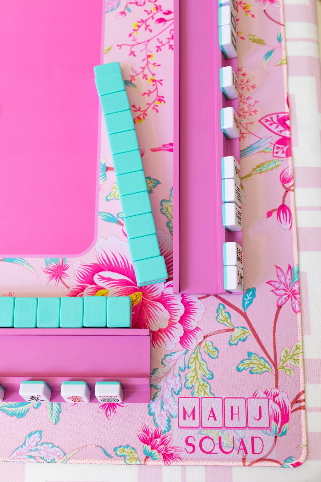 Pink Chinoiserie Mahjong Mat, Pink Floral Neoprene Mahjongg Mat, Pink Chintz Mahj Mat, Colorful F... | Etsy (US)