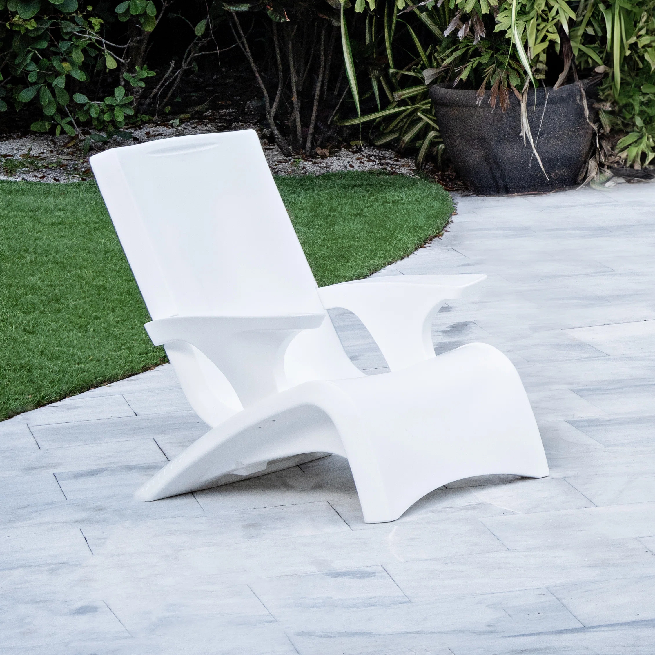 Step2 White In-Water Vero Adirondack Patio and Pool Chair | Wayfair North America