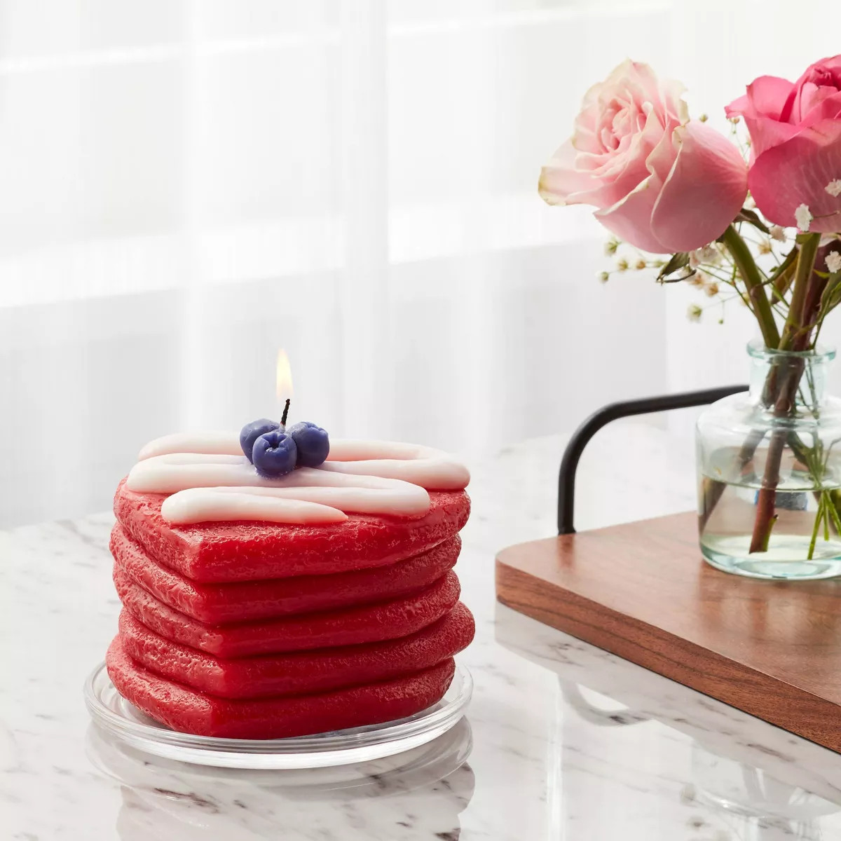 Blueberry Heart Shaped Cake Figural Candle - Room Essentials™ | Target