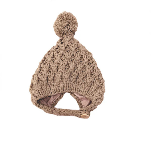 London knit beanie in coffee | ChubbyBubbyBear