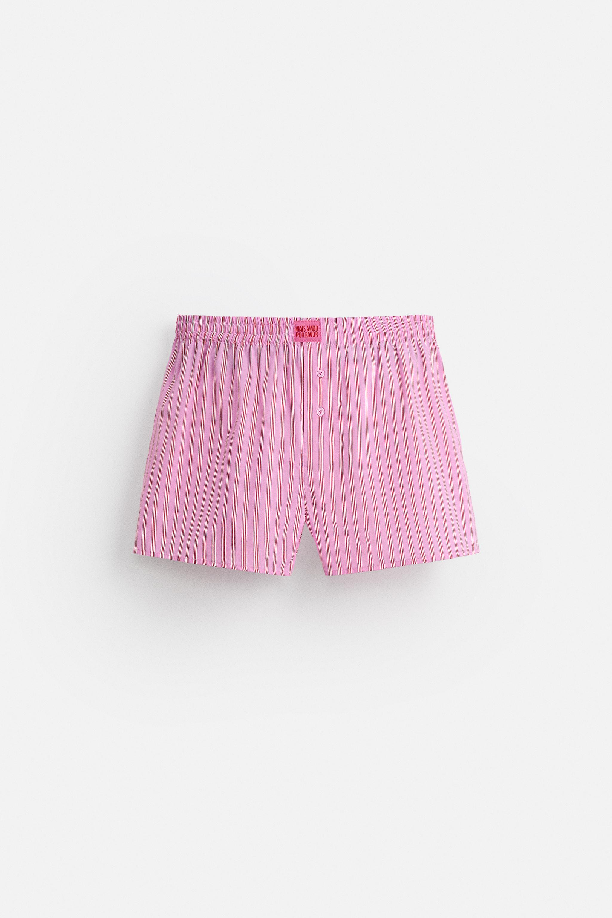 LIMITED EDITION STRIPED POPLIN BOXERS | Zara US