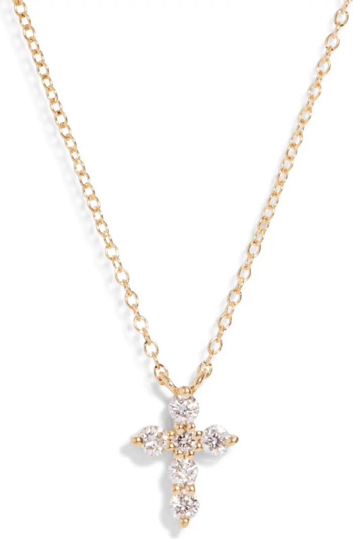 Icons Diamond Cross Pendant Necklace | Nordstrom