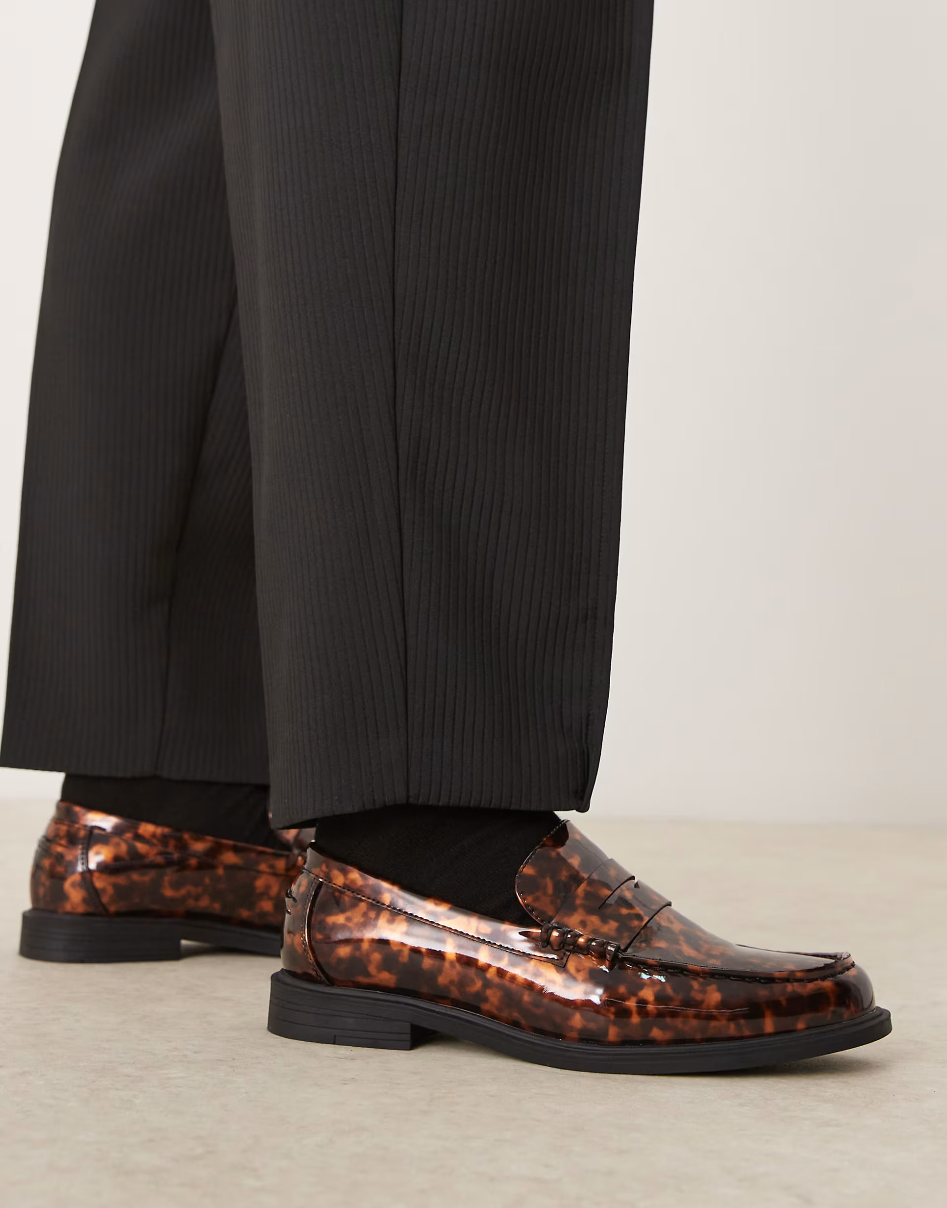 ASOS DESIGN penny loafers in tortoise print | ASOS | ASOS (Global)