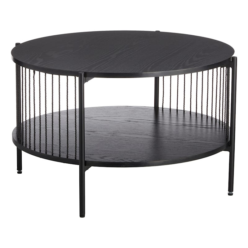 Crosby St. Xander Coffee Table, Black | At Home