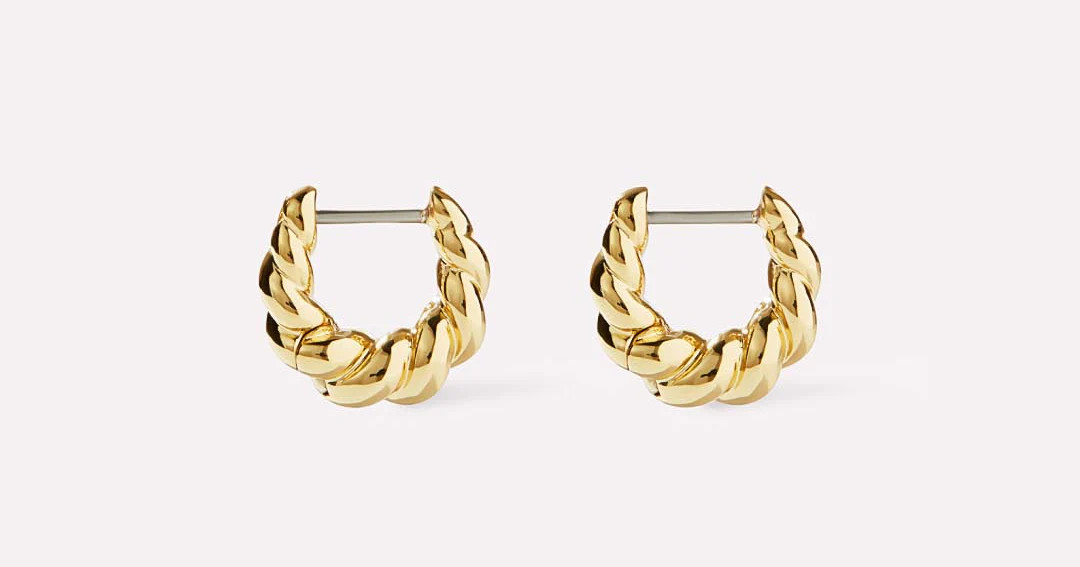 Twisted Hoop Earrings - Paris Mini | Ana Luisa