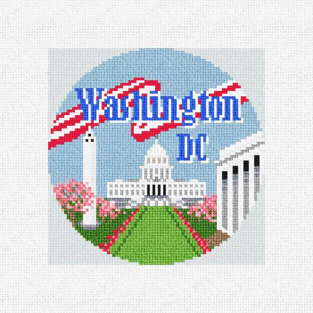 Washington DC Needlepoint Christmas Ornament DIY Kit - Etsy | Etsy (US)