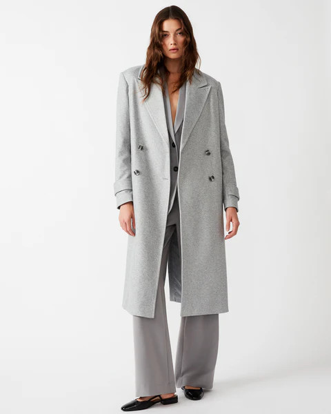 PRINCE COAT LIGHT GREY | Steve Madden (US)