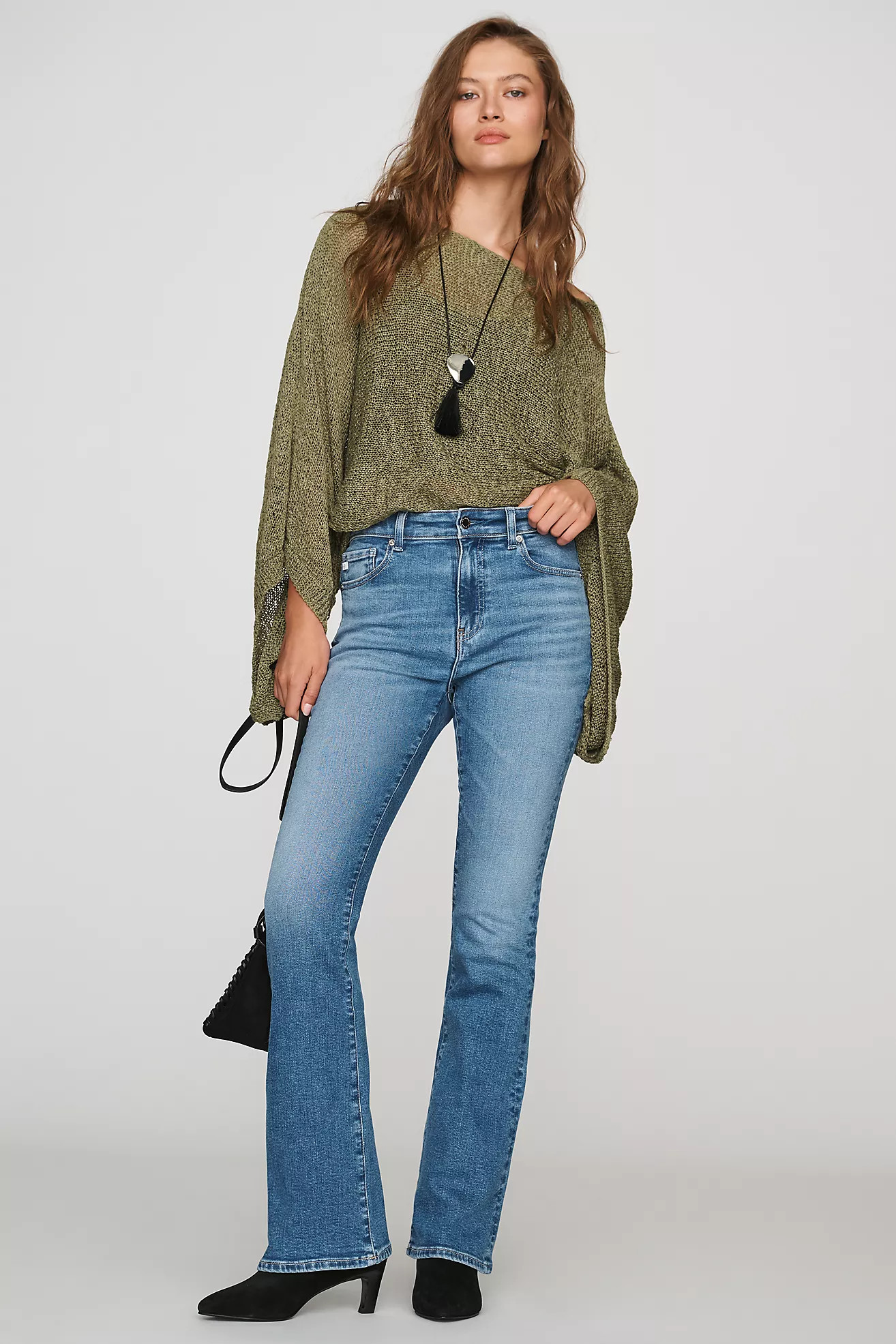 AG Farrah Mid-Rise Bootcut Jeans | Anthropologie (US)