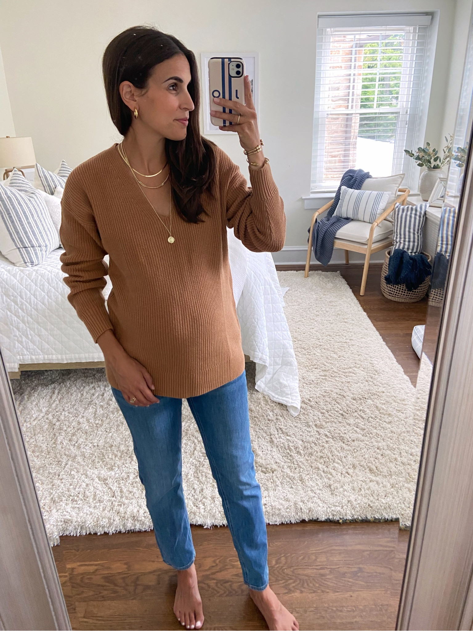 Back to School Fall Maternity Bump Style

Sized up one size in the sweater. Sized up one size in the jeans and ordered a long for length! 

#LTKbump #LTKSeasonal #LTKSale