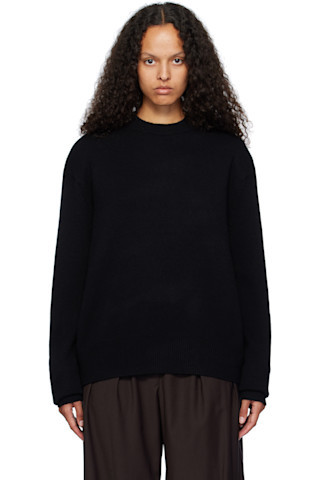 Black Rafaela Padded Knit Sweater | SSENSE