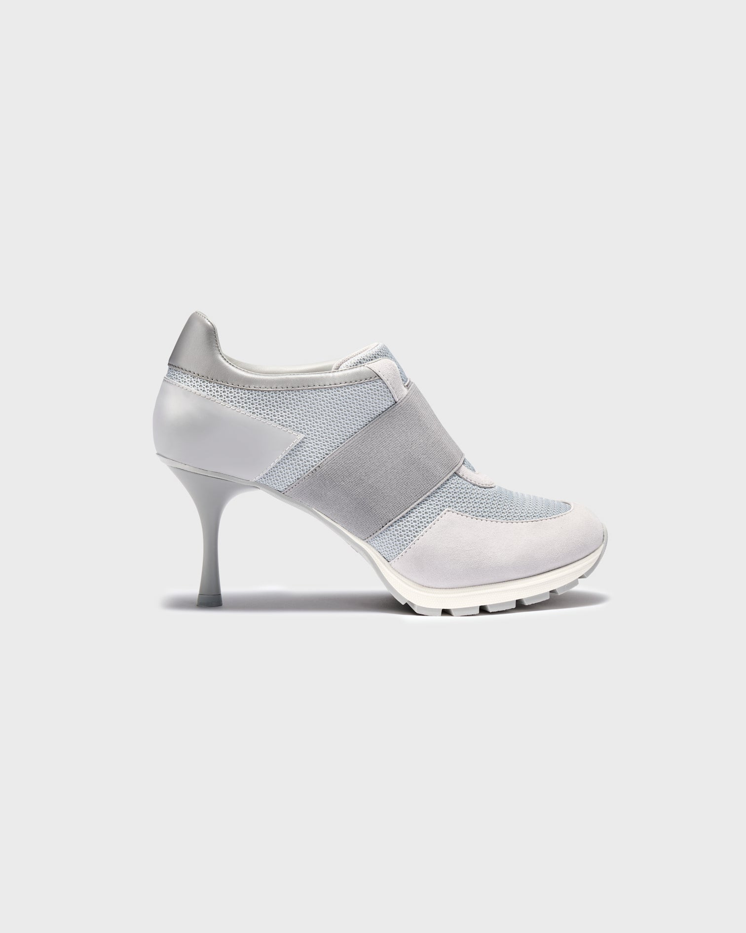 Napa Leather Wide Strap Mesh Suede Shoes | Sneex | Sneex