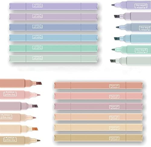 12Pcs Aesthetic Cute Highlighters Bible Pastel Highlighters and Pens no bleed Assorted Colors Hig... | Amazon (US)