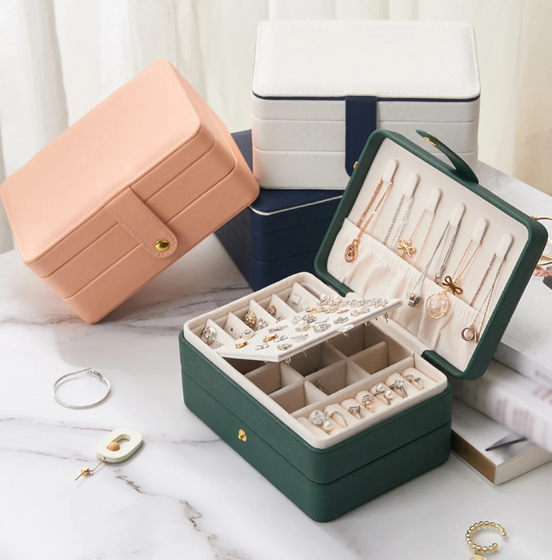 Leather Jewelry Case Jewelry Organizer Box Personalized Name - Etsy | Etsy (US)