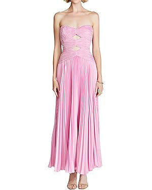 AMUR Womens Carolyn Pleated Midi Dress | Amazon (US)