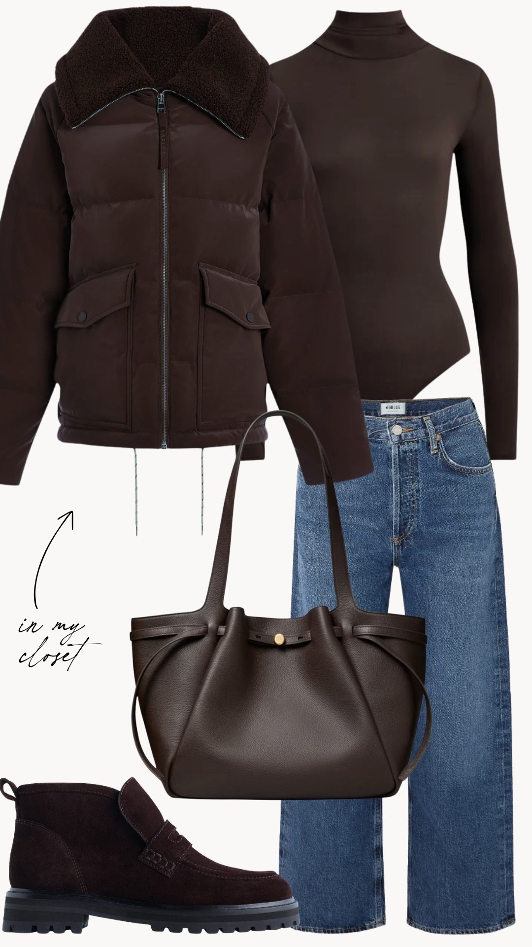 November Lookbook 🤎 Casual layers for drop off, errands, shopping, coffee runs, and travel

puffer jacket, winter layering, winter outfit, casual winter outfit, brown bodysuit, winter coat, casual winter outfits 

#LTKSeasonal