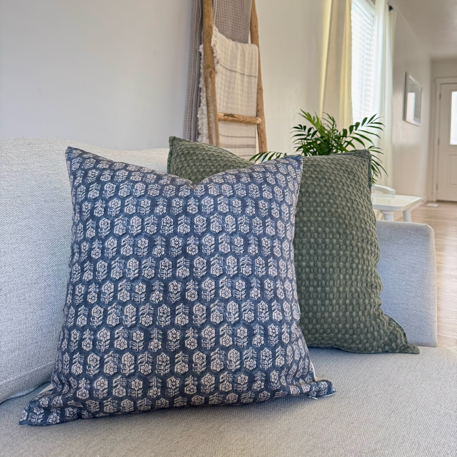 Affordable Amazon pillow cover! Comes in multiple colors! Pictured is 18x18 with a larger insert  

#LTKHome #LTKSeasonal #LTKFindsUnder50