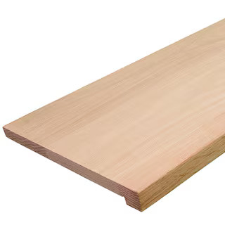 EVERMARK Stair Parts 48 in. x 11-1/2 in. x 1 in. Unfinished Red Oak Plain Cut Craftsman No Return... | The Home Depot