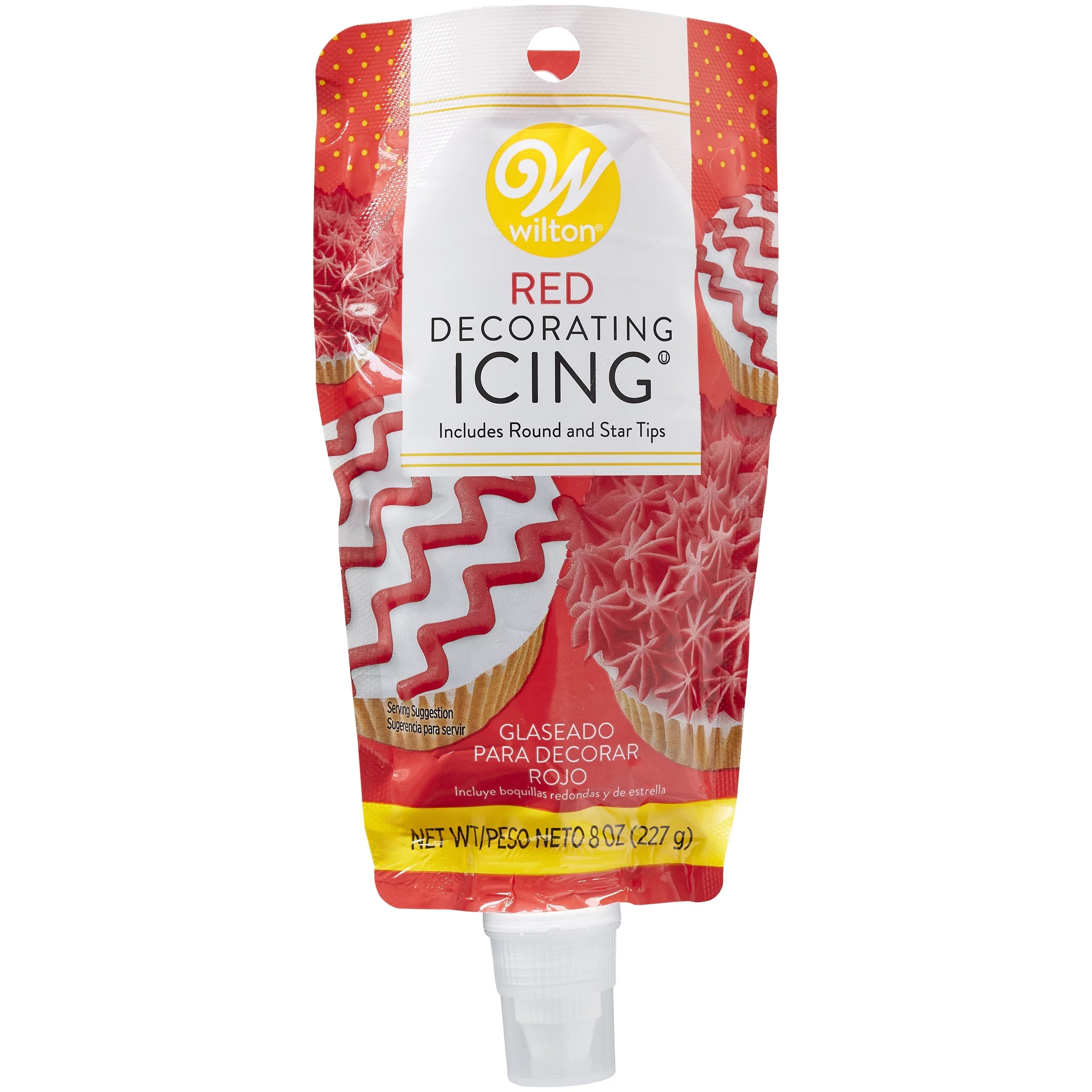 Wilton Red Icing Pouch with Tips, 8 oz. | Walmart (US)