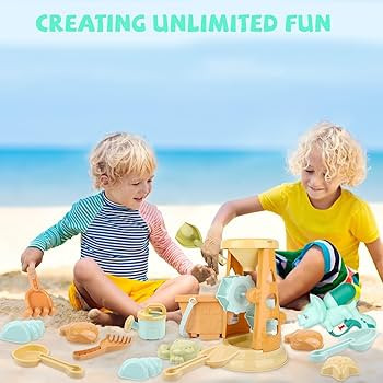 LBAIBB Sand Toys,Beach Toys for Kids,Sandbox Toy, Sand Wheel & Water Wheel Toys,Includes Bucket S... | Amazon (US)