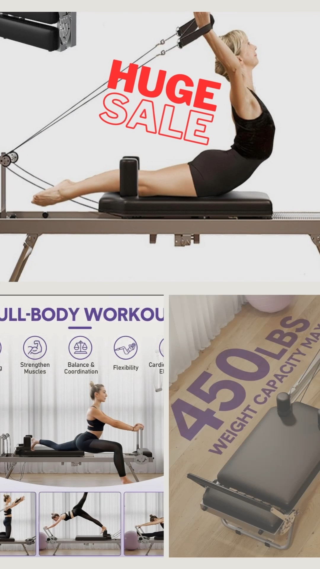 So if you guys have been following my recent post, you know, I am a Matt Pilates girlie🧘‍♀️. However I’m currently on the hunt for a foldable reformer and I found this one on sale 50% off get it while you can. I already added it to cart 🛒🙂‍↔️

#LTKActive #LTKSaleAlert #LTKHome