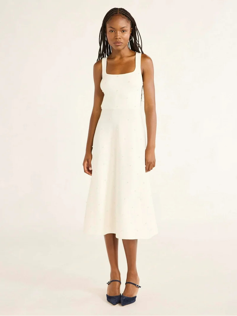 Free Assembly Women’s and Women's Plus Beaded Sweater Dress, Sizes XS-4X | Walmart (US)