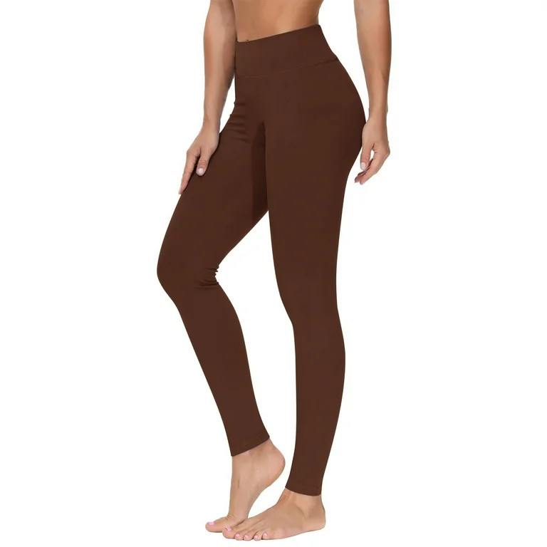 Cavosen Leggings for Women Butt Lift Brown Elastic Waisted Long Pants Fitness Exercise Running Ti... | Walmart (US)
