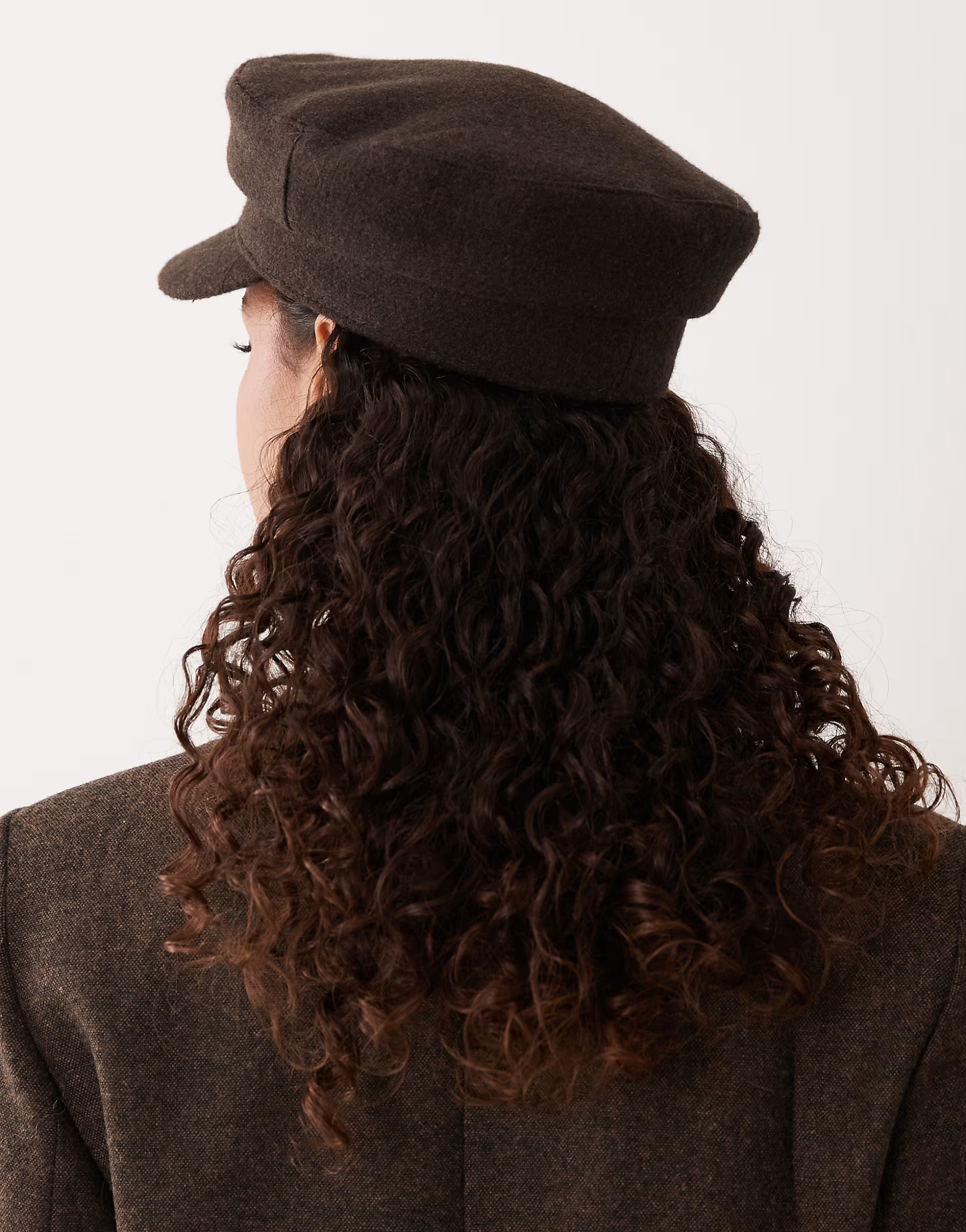 Mnago bakerboy hat in brown | ASOS | ASOS (Global)