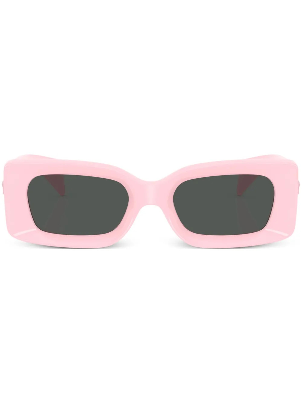 Medusa-plaque rectangular-frame sunglasses | Farfetch Global