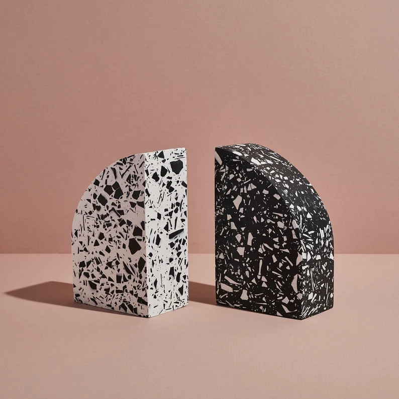 Classic Arched Terrazzo Jesmonite Bookend | Etsy | Etsy (US)