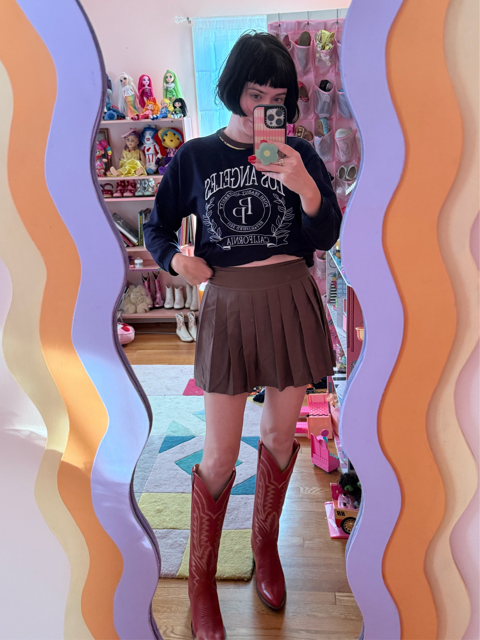 New boots new skirt! Weeee 

#LTKGiftGuide #LTKCyberWeek #LTKHoliday