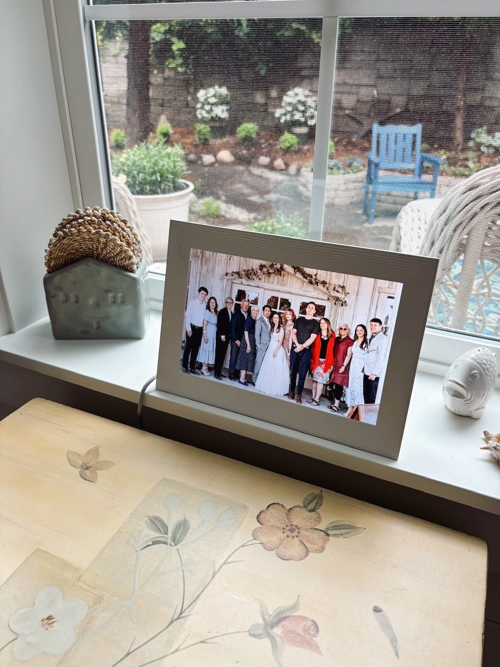 A few years ago we got my parents this digital photo frame, and they still say it's their favorite gift they've ever received. Our family adds photos and videos to the frame every day right from their own phones so my parents get to watch all the new great grand babe milestones. We also add old photos of special memories to reminisce on. It's brought them (and us!) so much joy.

#LTKGiftGuide #LTKSaleAlert #LTKHome