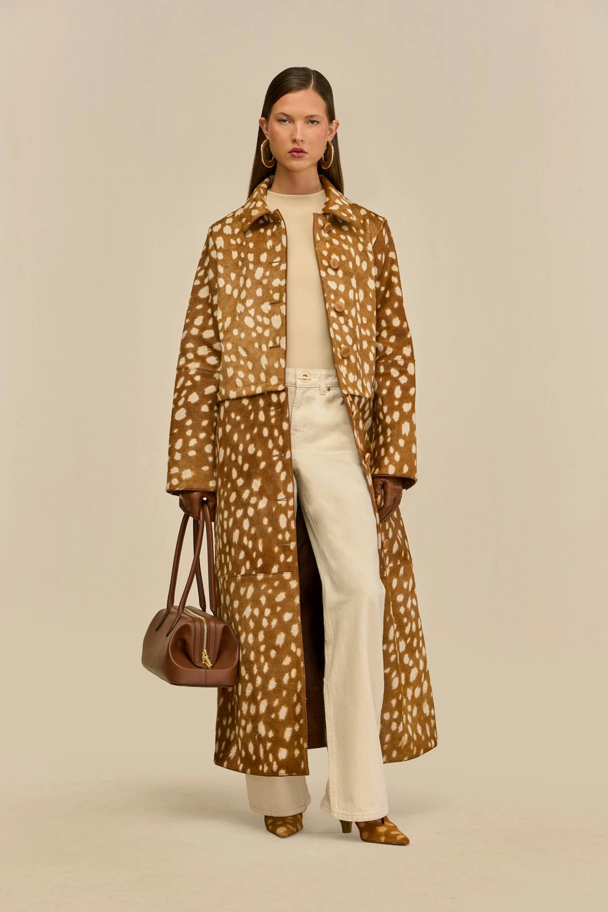 GLINDA CONVERTIBLE COAT - CERVINO | Cult Gaia - US