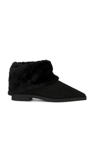 Toteme Fold-down Shearling Boot in Black | FWRD 