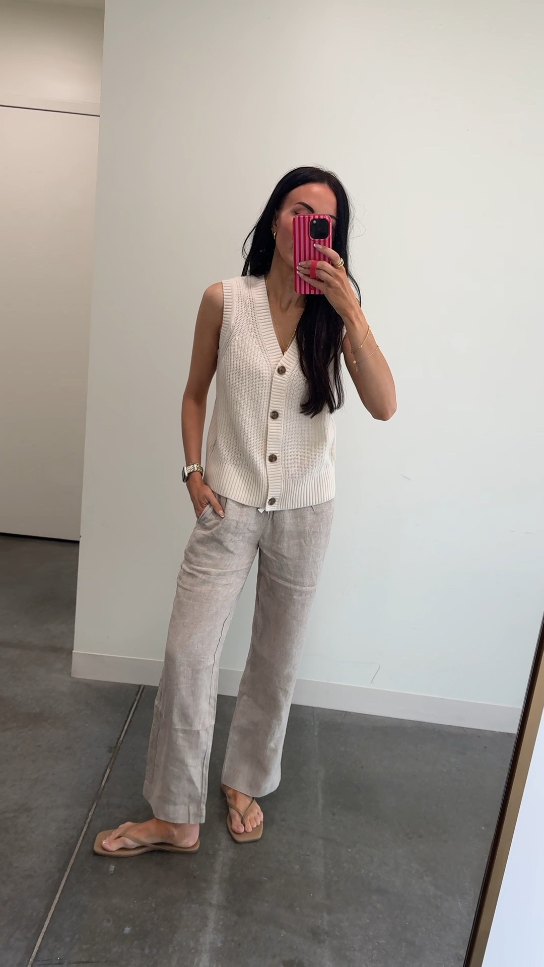 The most classic linen pants from @Quince - fit is tts. I got the longest length. #quincepartner #liketkit