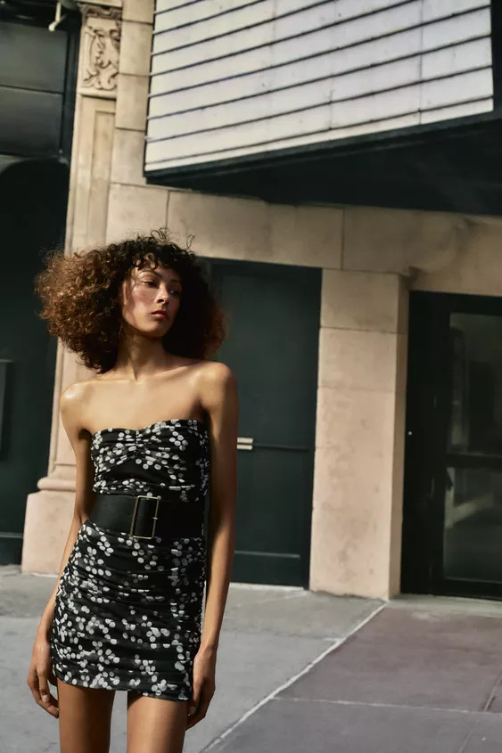 DOTS DRESS WITH BELT | Zara US