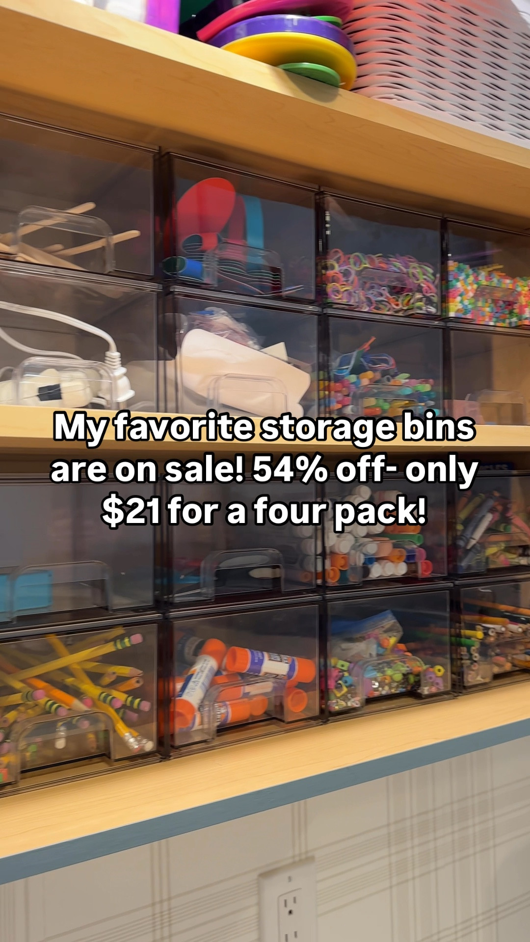 My favorite stackable, clear, storage bins are on sale! I use these in my bathroom and kid study. Just ordered four more for my bathroom closest! 54% off, only $21 for a four pack! 

#LTKGiftGuide #LTKHoliday #LTKCyberWeek