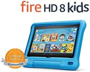 Fire HD 8 Kids tablet, 8" HD display, ages 3-7, 32 GB, Blue Kid-Proof Case | Amazon (US)