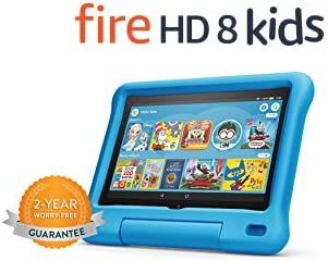 Fire HD 8 Kids tablet, 8" HD display, ages 3-7, 32 GB, includes a 1-year subscription to amazon K... | Amazon (US)