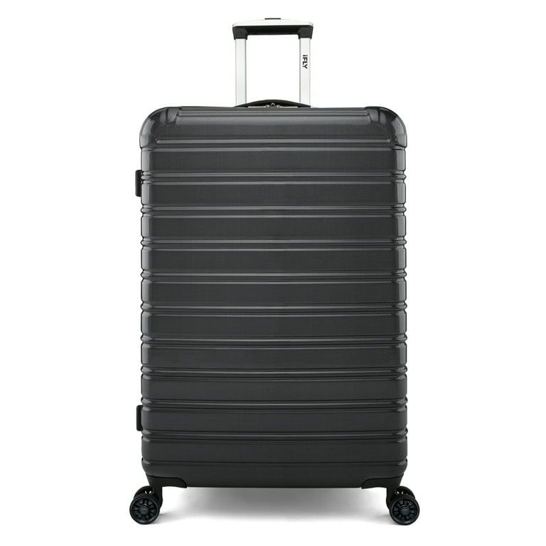 iFLY Hardside Fibertech Luggage 28" Checked Luggage, Black | Walmart (US)