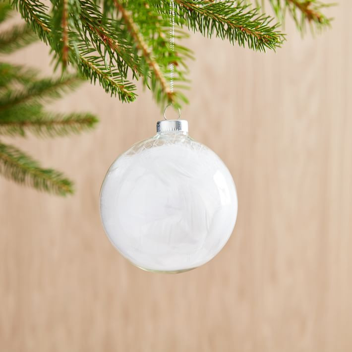 Feather Stuffed Ball Ornament | West Elm (US)