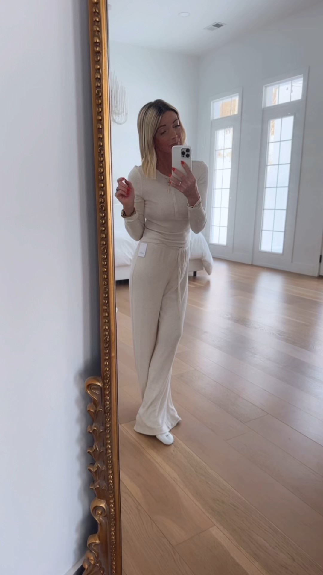 I found the most comfortable lounge set everrrrr!!!!! Comes in a couple color options it’s super soft ribbed material , too has functional buttons & pants have a stretchy waist & drawstring! I’m wearing XS in both !!! 

#LTKdayinmylife #LTKBeauty #LTKootd