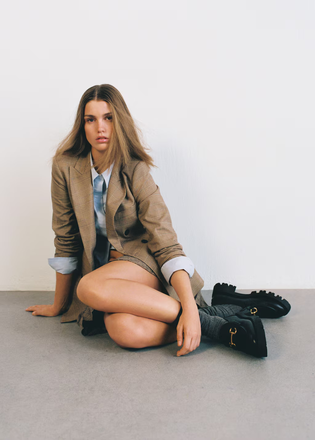 Link leather loafers -  Women | Mango USA | MANGO (US)