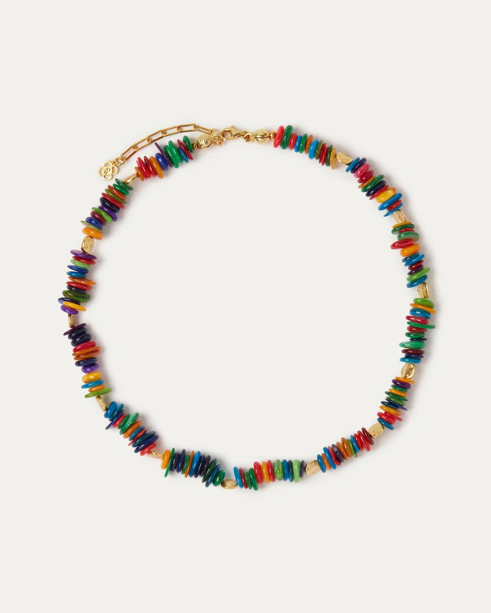 Milena Mother of Pearl Multicoloured Beaded Necklace | Ottoman Hands
