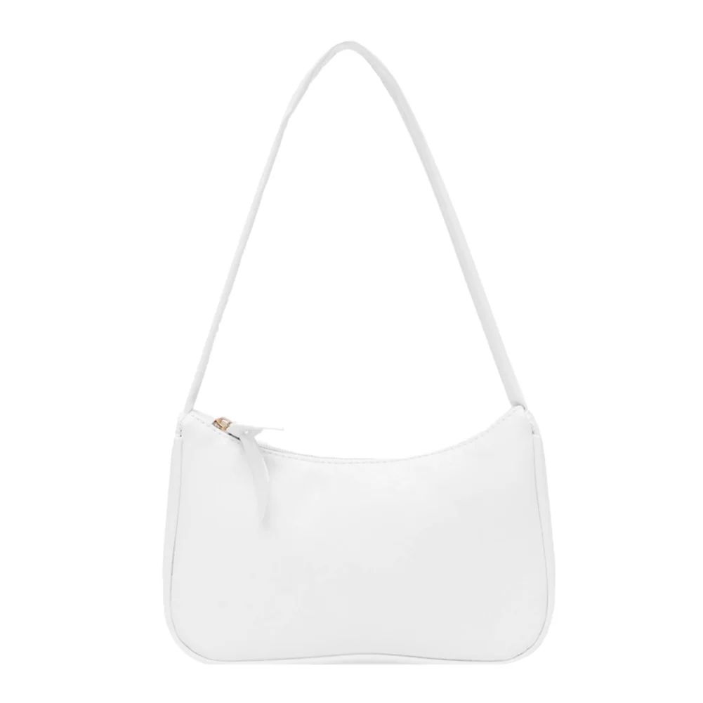 TBOLINE Simple Elegant Women Small Shoulder Bag Pure Color Sling Handbags (White) - Walmart.com | Walmart (US)