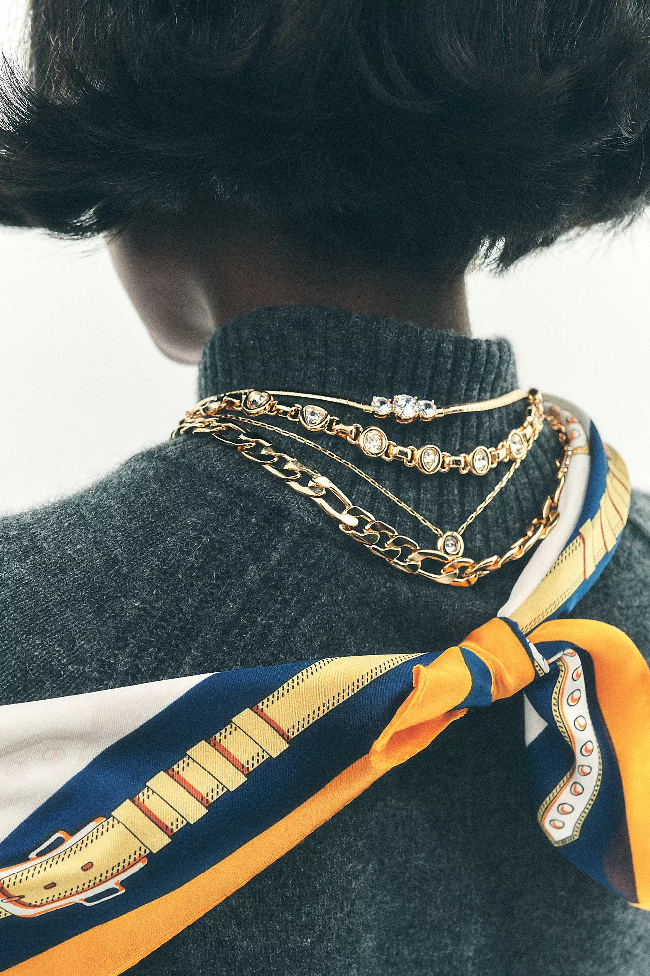 Round Bezel Crystal Necklace | Anthropologie (US)