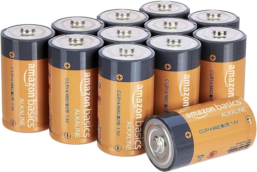 Amazon Basics 12-Pack C Cell Alkaline All-Purpose Batteries, 1.5 Volt, 5-Year Shelf Life | Amazon (US)