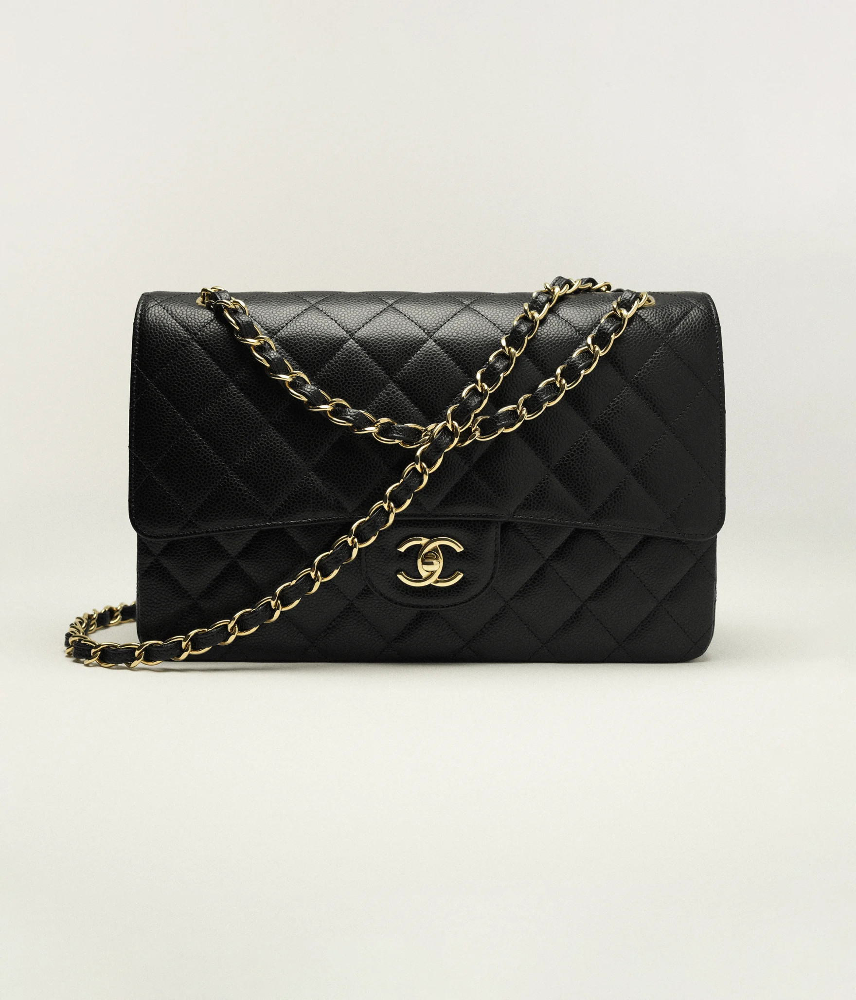 Grained Calfskin & Gold-Tone Metal Black | Chanel, Inc. (US)