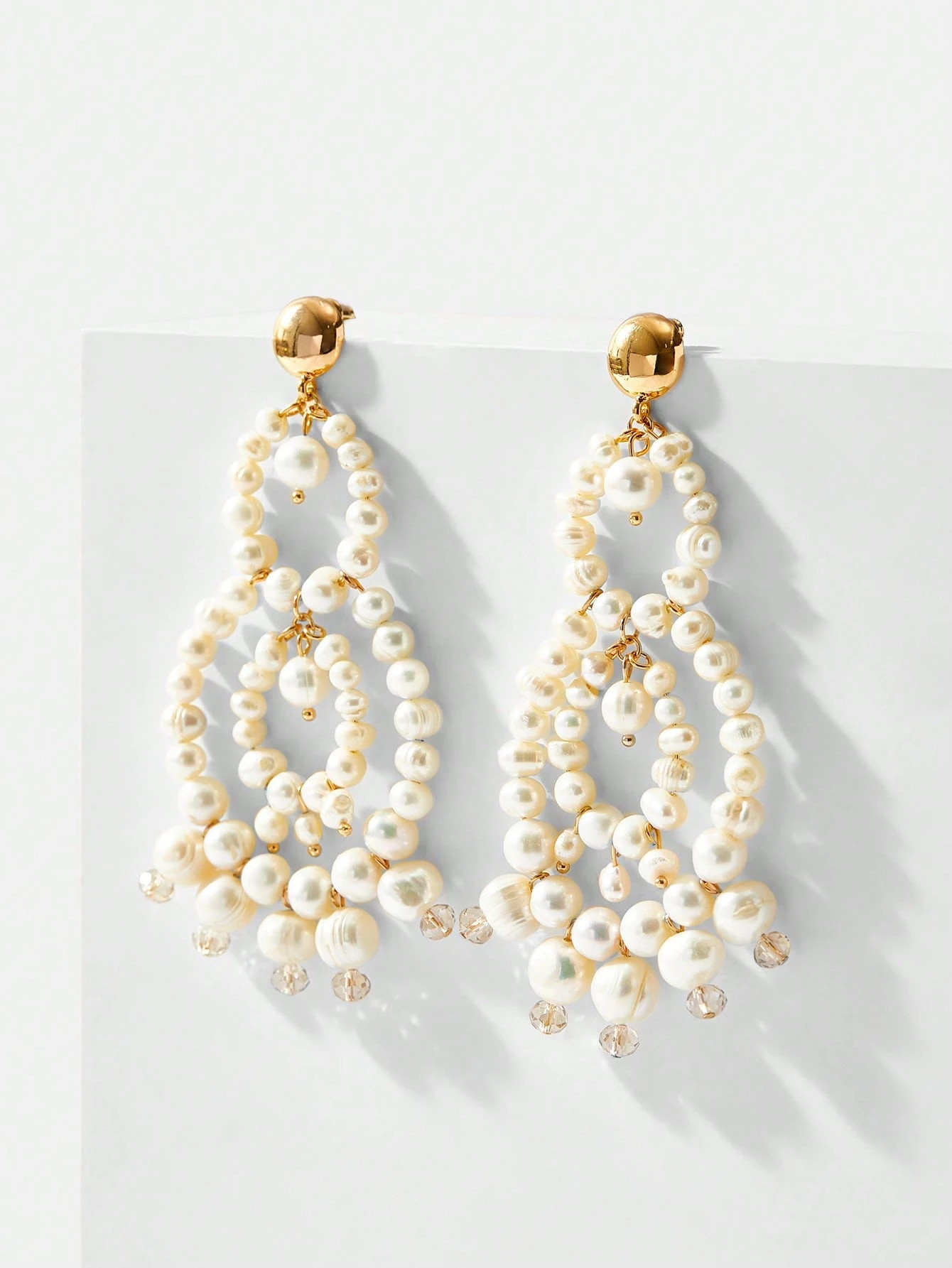 MOTF X Nour PREMIUM LARGE PEARL DROP EARRINGS | SHEIN